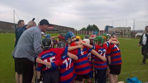 Coach Darren reinforces the message to the U12s